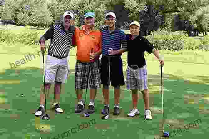 A Color Photograph Of A Group Of Golfers Socializing At A Golf Course Clubhouse. Golf: The Marvelous Mania Alistair Cooke