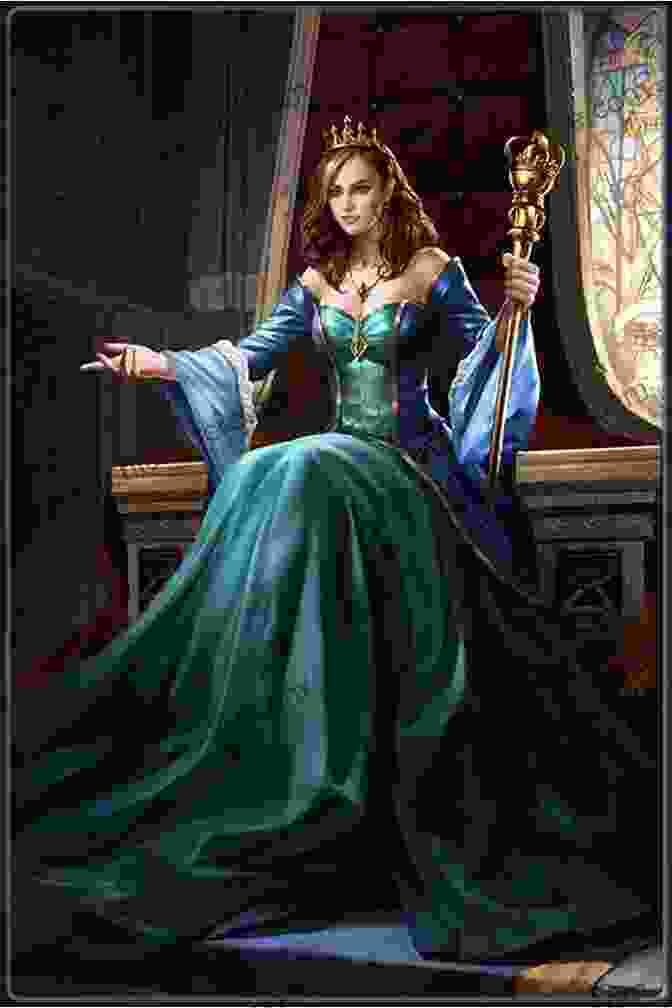 Queen Guinevere, A Beautiful Woman In A Royal Gown, Sitting On A Throne Tales From Camelot 3: CHAMPION