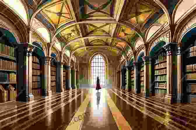 The Grand Library Of Drexel Academy, With Its Towering Bookshelves And Ancient Tomes, Bathed In A Warm, Golden Light From Vast Windows Seized By Magic (Drexel Academy 3)