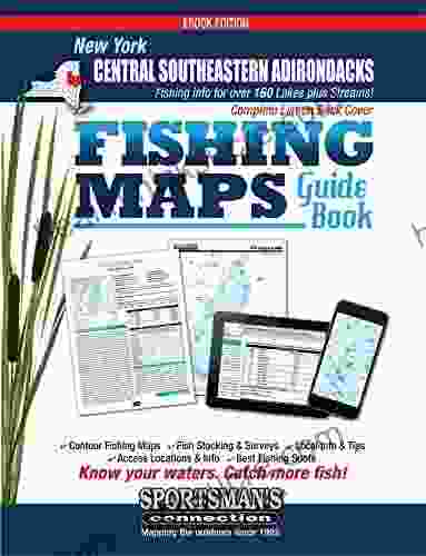 Central Southeastern Adirondacks New York Fishing Map Guide