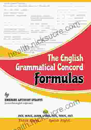 The English Grammatical Concord Formulas (Flash card of Singular and Plural Subjects)